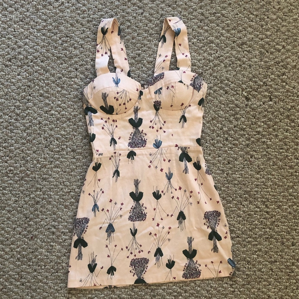Women’s Cut-Out Back Printed Multicolor Dress